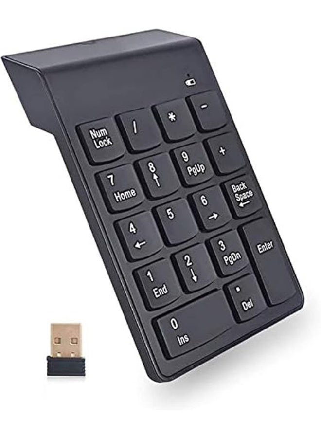 Wireless numeric keypad – 18 keys for easy number input – compact and portable - Image 3